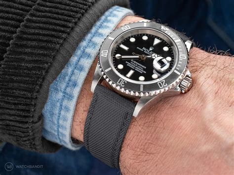 rolex sailcloth strap|rolex submariner 21mm strap.